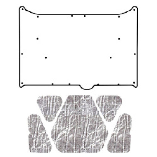 Hood Insulation Pad for 1968-1970 Plymouth Road Run AcoustiHood Kit Smooth