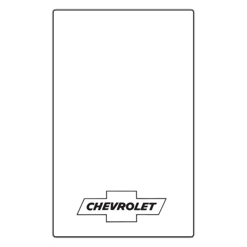 Trunk Floor Mat Cover for Classic Chevy Nomad, High-Definition Rubber with G-010 Bowtie, Protects Trunk from Spills & Debris.