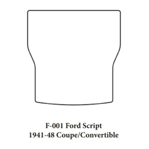 Trunk Floor Mat Cover for Classic Ford Coupe, Ultra High Definition Rubber, Protects Trunk from Spills, Mud, Snow, & Debris.
