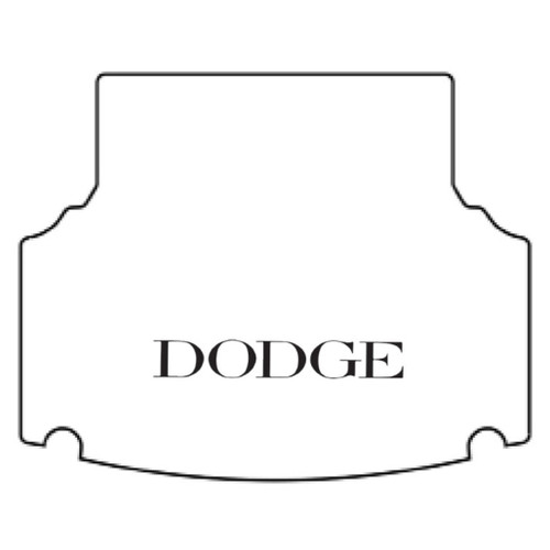 1955-56 Dodge Station Wagon Trunk Rubber Floor Mat Cover, High Definition Rubber, Protects Trunk from Spills, & Debris