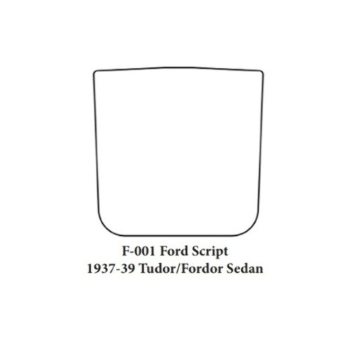 Trunk Floor Mat Cover for Classic Ford Sedan, Ultra High Def Rubber, Protects Trunk from Spills, Mud, Snow, and Debris.
