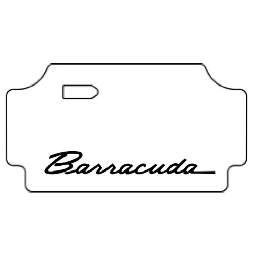 Trunk Floor Mat Cover for 1967-1969 Plymouth Barracuda Rubber MA-018 Script
