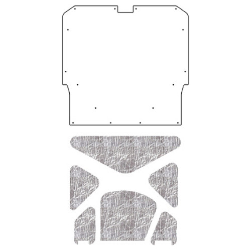 1968 Pontiac A-Body Hood Insulation Pad Heat Shield Kit for Engine Noise Reduction and Heat Insulation, ABS Material,