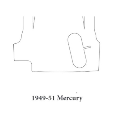 Trunk Floor Mat Cover for 1949-1951 Mercury Ultra High Definition Rubber Smooth