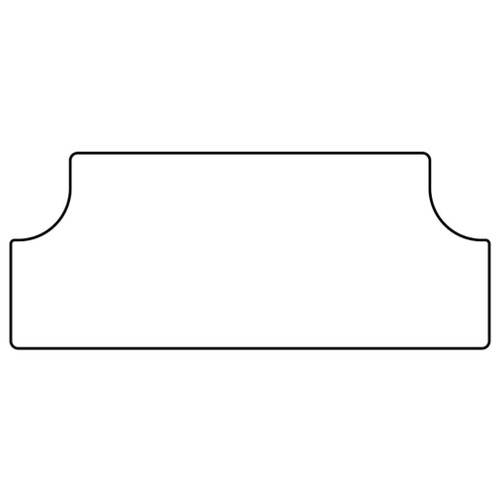 Trunk floor mat cover for 68-72 Oldsmobile, made of high definition rubber. Protects trunk from spills, mud, snow, & debris.