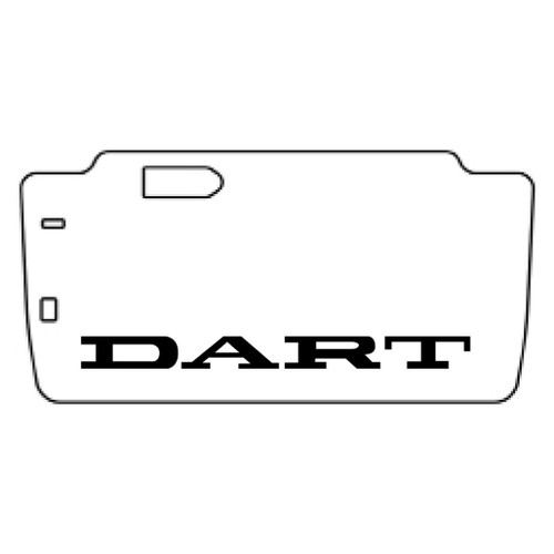 Trunk Floor Mat Cover for Classic Dodge Dart, High-Definition Rubber, Protects from Spills, Mud, Snow, and Debris.