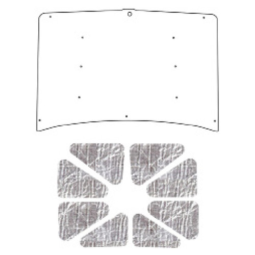 Premium Hood Insulation Pad Heat Shield for Dodge Truck - Ultimate Sound & Heat Insulation, ABS Material, Easy Installation