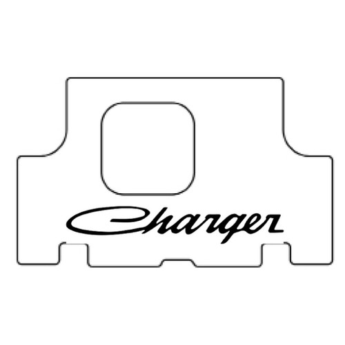 Trunk Floor Mat Cover for Classic Dodge Charger, High-Definition Rubber, Protects from Spills, Mud, Snow, and Debris