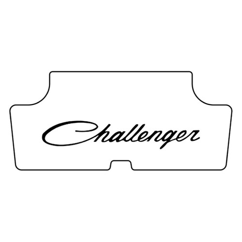 Trunk Floor Mat Cover for Dodge Challenger, Ultra High Definition Rubber, Protects Trunk from Spills, Mud, Snow, and Debris.