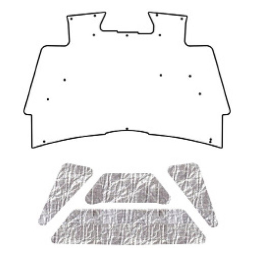 Premium Hood Insulation Pad Heat Shield for Dodge Truck 2002-08 | Ultimate Sound & Heat Insulation, ABS Material, Made in USA