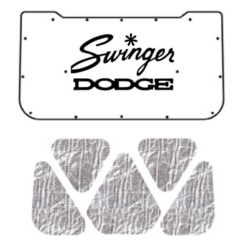 Premium Hood Insulation Pad & Heat Shield for 1970-76 Dodge Swinger, AcoustiShield Material, Reduce Noise & Heat. USA Made.