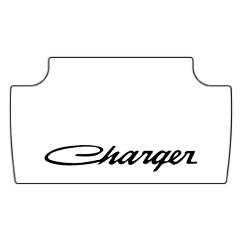 Trunk Floor Mat Cover for 1965-1967 Dodge Charger Hi-Definition Rubber, w/MB-050