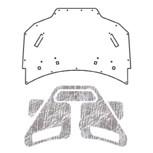 Hood Insulation Pad Heat Shield for Chevrolet Camaro F-Body - Ultimate Sound and Heat Insulation, Premium Quality ABS