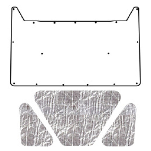 Premium Hood Insulation Pad & Heat Shield for 1967-69 Plymouth Valiant, AcoustiShield Material, ABS Cover