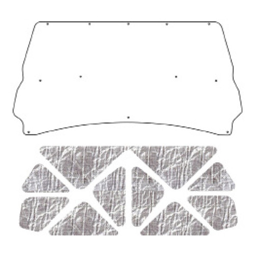 Hood Insulation Pad Heat Shield for Dodge Truck 1994-2002, ABS Material, Ultimate Sound & Heat Insulation, Easy Installation.