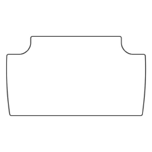 Trunk Floor Mat Cover for 65-66 Dodge, Plymouth A-Body - High Definition Rubber Smooth - Protects Trunk from Spills, Debris.
