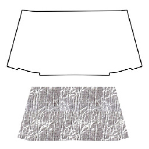 Premium Hood Insulation Pad Heat Shield for Chevrolet Truck 1955-57 | Ultimate Sound & Heat Insulation, ABS Material