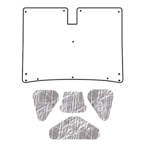 Trunk Lid Insulation Pad Cover for 1955-1956 Chevrolet Under Trunk Cover Smooth