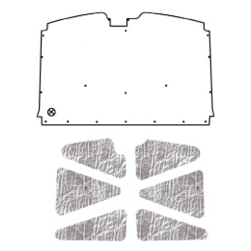 Premium Hood Insulation Pad Heat Shield for 1988-1998 GMC Truck - Ultimate Sound & Heat Insulation, ABS Material