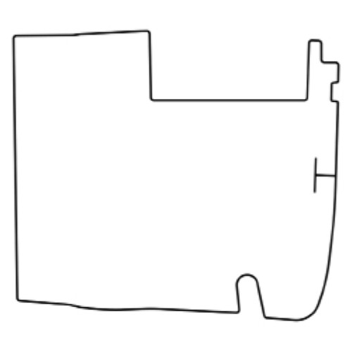 Trunk floor mat cover for 1960-1962 Rambler, made of ultra high definition rubber, protects trunk from spills and debris.