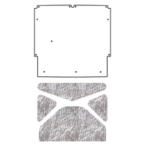 1967 Pontiac A-Body Hood Insulation Pad Heat Shield Kit for Engine Noise Reduction & Heat Insulation - Premium Quality ABS