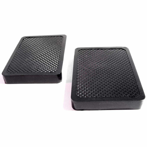 Clutch & Brake Pedal Pads for Universal Applications 2 Piece EDMP Rubber