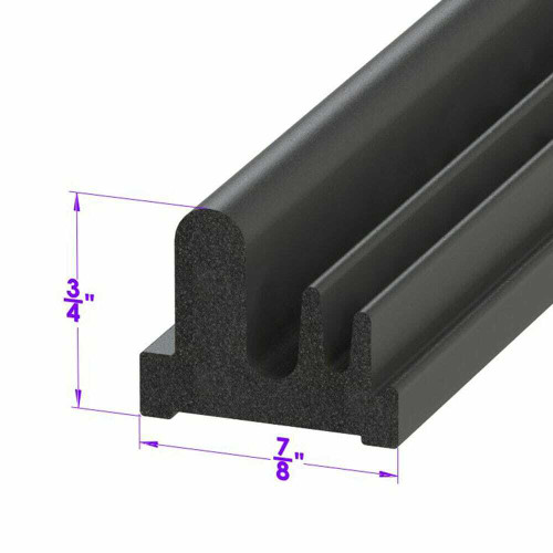 Roof Rail Seal for Universal Applications 1 Piece EDMP Rubber LP 120-J