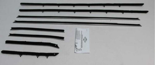 Door Window Belt Weatherstrip for 1968-1969 Chevrolet Camaro 8 Piece 