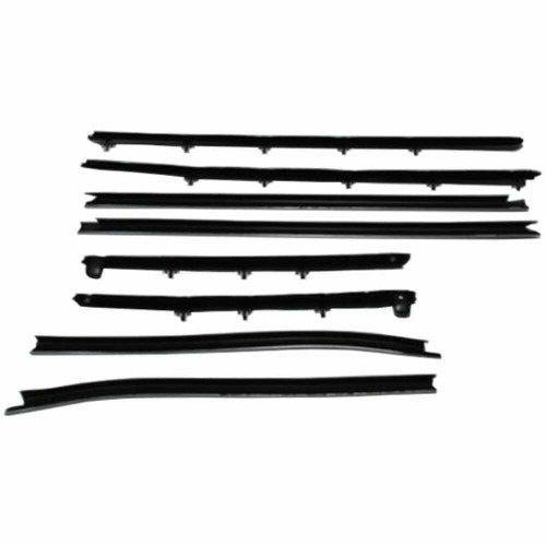 Door Window Belt Weatherstrip for 1968-1968 Oldsmobile Cutlass 8Pc. Right & Left