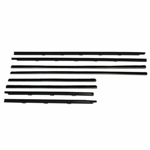 Door Window Belt Weatherstrip for 1965-1965 Buick Skylark 8Pc. Right and Left