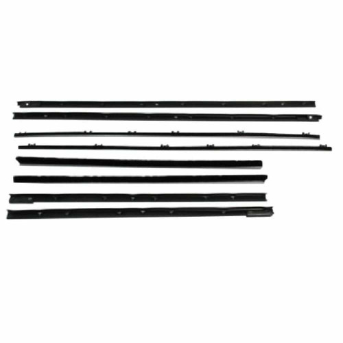 Door Window Belt Weatherstrip for 1965-1965 Pontiac GTO 8Pc. Right and Left