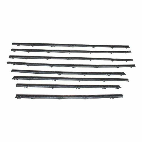 Door Window Belt Weatherstrip for 1963-1966 Plymouth Valiant 8Pc. Right and Left