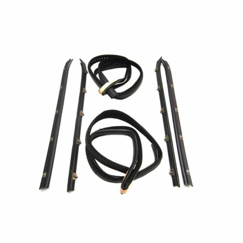 Window Channel & Sweeper Kit for Universal Applications 6 Piece Rear Rubber