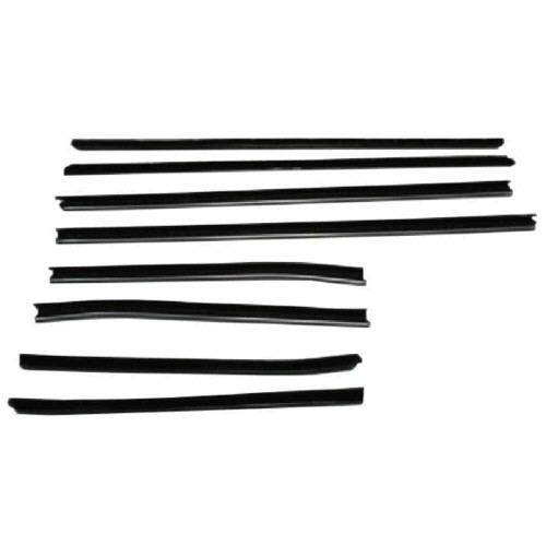 Door Window Belt Weatherstrip for 1966-1967 Pontiac GTO 8Pc. Right and Left