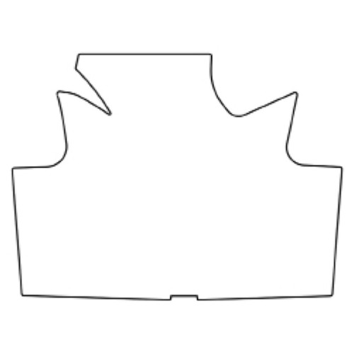Trunk Floor Mat Cover for 1967 Rambler Marlin, Ultra High Definition Rubber Smooth, Protects Trunk from Spills, & Debris.