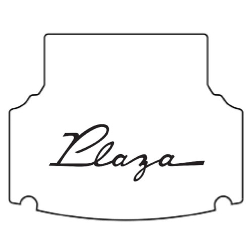 Trunk Floor Mat Cover for 1955-1956 Plymouth Station Wagon, Made of Ultra High Definition Rubber, Protects Trunk Floor.