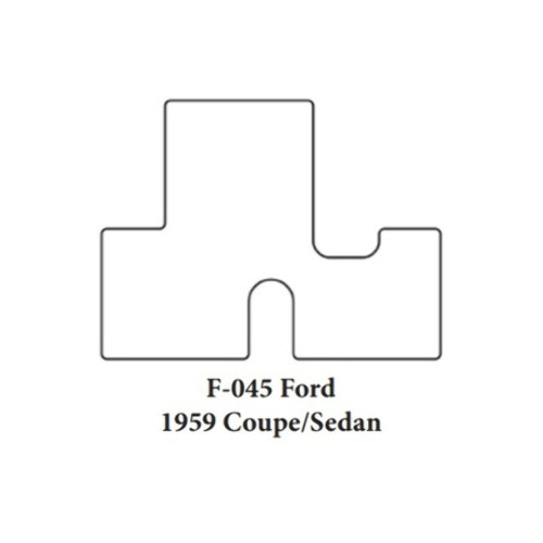 Trunk Floor Mat Cover for Classic Ford Cars, High Definition Rubber, Protects Trunk from Spills, Mud, Snow, and Debris.