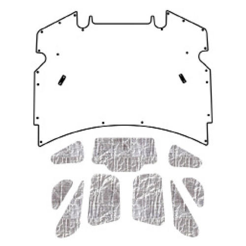 Premium Hood Insulation Pad Heat Shield for Chevrolet Camaro F-Body - Ultimate Sound & Heat Insulation, ABS Material,