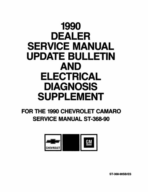 Service Manual for 1990 Chevy Camaro