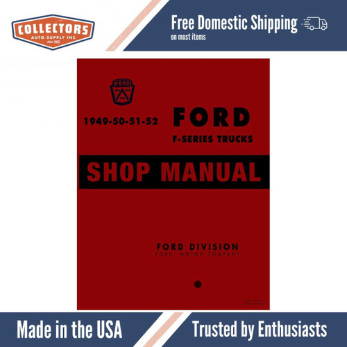 Service Manual for 1949-1952 Ford Truck