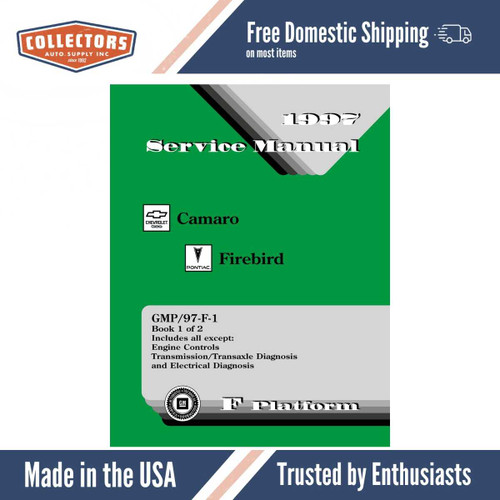 Service Manual for 1997 Camaro Firebird 2 Vol Set