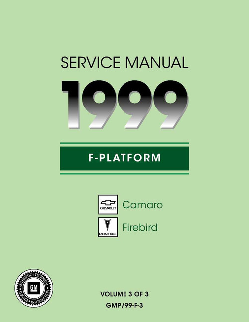 Service Manual for 1999 Camaro Firebird 3 Vol Set