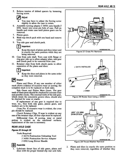 Service Manual for 1989 Chevrolet Corvette