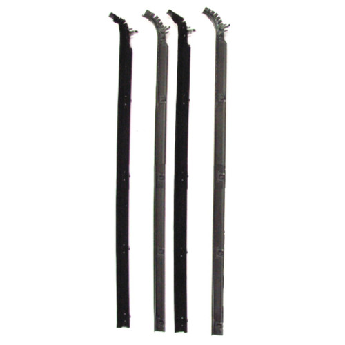 Window Sweeps Felt Kit Belt Line Weatherstrip for 1980-93 Dodge/Plymouth - Front Left & Right Hand 4pc Kit - High Quality