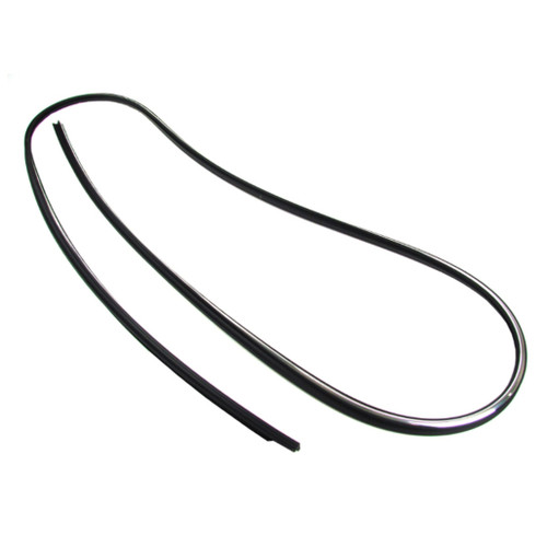 Windshield Molding Trim for 99-06 BMW 325i/325xi/330xi/330i/323i/328i, 3-Sided Black Windshield Reveal Molding, Made in USA