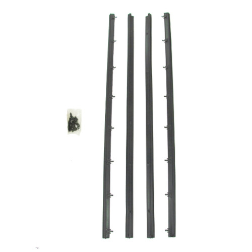 Window Sweeps Felt Kit Belt Line Weatherstrip for 1975-1979 Chevrolet Nova Coupe Hatchback Sedan - 4 Piece Kit - USA Made