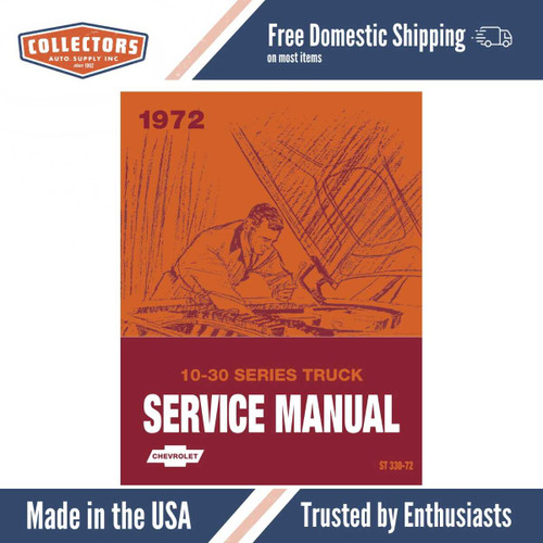 Service Manual for 1972 Chevy 10-30 Series Truck