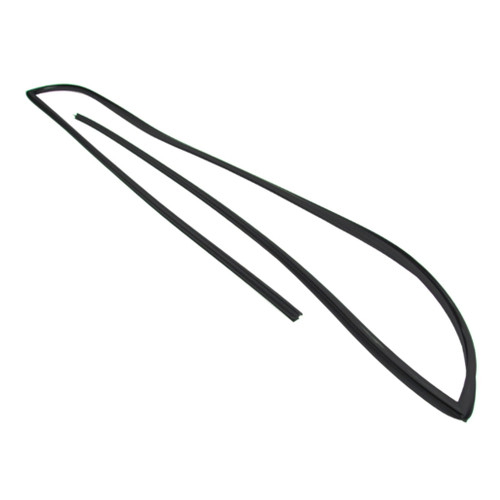Windshield Weatherstrip Molding for Toyota Prius Hatchback, 2004-2009, 1pc. Black Rubber, US-made, Lifetime Warranty.