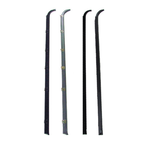 Window Sweeps Felt Kit for 1983-1992 Ford XLT, Front Left & Right Hand, 4-Piece Set, Belt Line Weatherstrip Kit