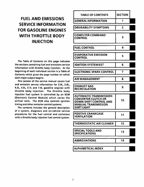 Service Manual for 1989 Chevy S-10 LD Truck Service Manual for 1989 Chevy S-10 LD Truck
